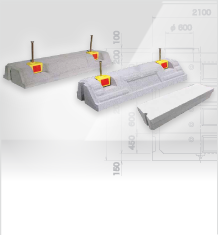 OK式パーキングブロック（車止め）
