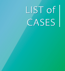 LIST of CASES