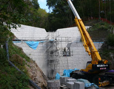 災害関連緊急砂防工事原沢川(岡谷市)